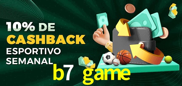 10% de bônus de cashback na b7 game
