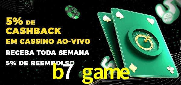 Promoções do cassino ao Vivo b7 game